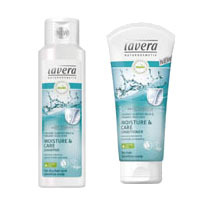 ラヴェーラ 【アウトレット/2019年6月期限】(セットモイスチャー&センシティブ シャンプー 250ml&コンディショナー 200ml画像