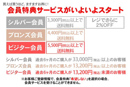 会員サービススタート