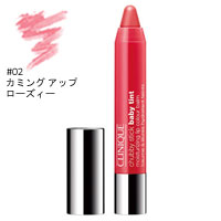 クリニーク チャビー スティック ティント モイスチャライジング リップ カラー バーム #02 カミング アップ ローズィー画像