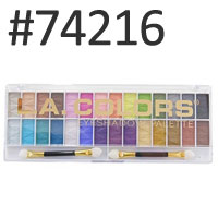 LAカラーズ 28カラーアイシャドウ パレット #74216 28g画像